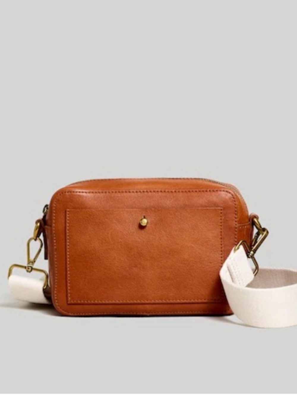 Madewell The Transport Camera Bag English Saddle Leather